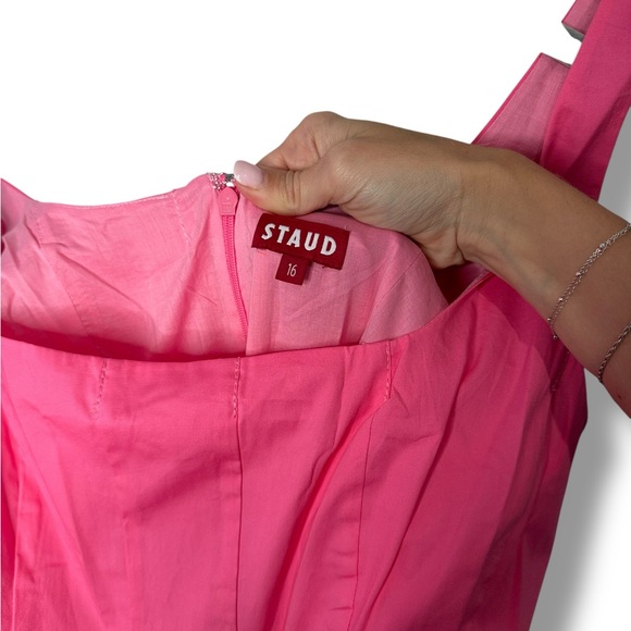 Staud Wells Midi Dress Plumeria Size 16 - Picture 10 of 16